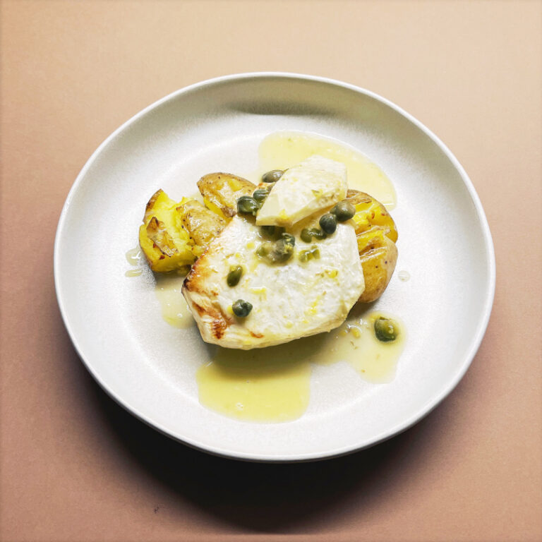 Sellerie-Piccata an Zitronen-Kapern-Butter - Zuckerkringel