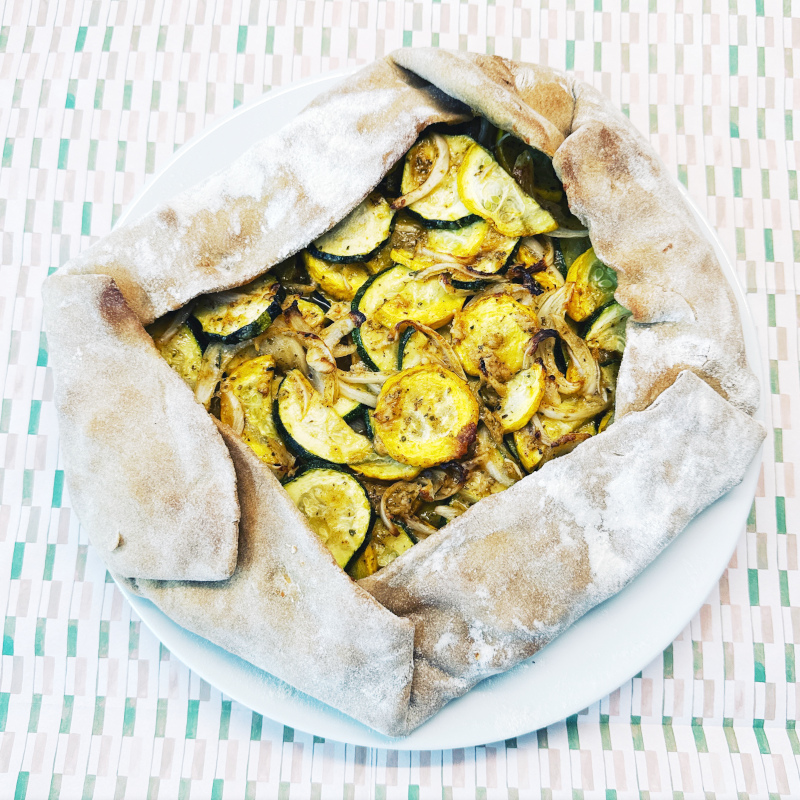 Zucchini im Brot - Gebackene Zucchini in Brotteig